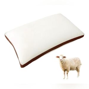 NIB Organic Australian Wool Pillow Cotton Cover Standard Size